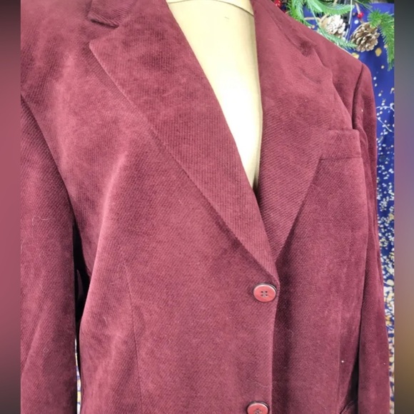 BOULEVARD CLUB Vintage Velvet Corduroy Blazer - Picture 6 of 10